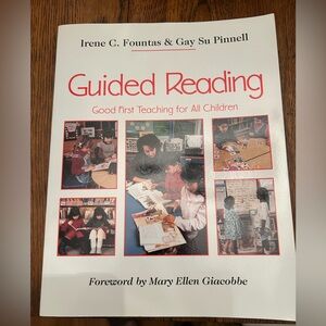 Guided Reading Book by Irene C. Fountas & Gay Su Pinnell - White and Red Cover